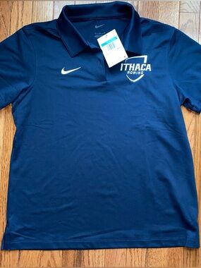 NWT ITHACA Rowing $42 Nike Polo  Womens Medium NWT
